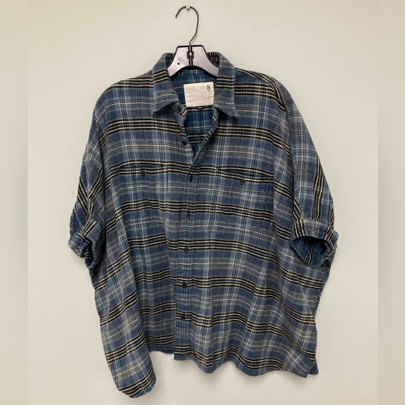 R13 Plaid Oversized Boxy Shirt. Size small - Picture 2 of 13